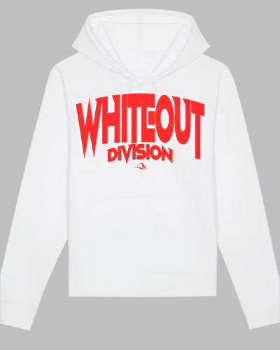 208 Whiteout Division Chromatic Red Hoodie